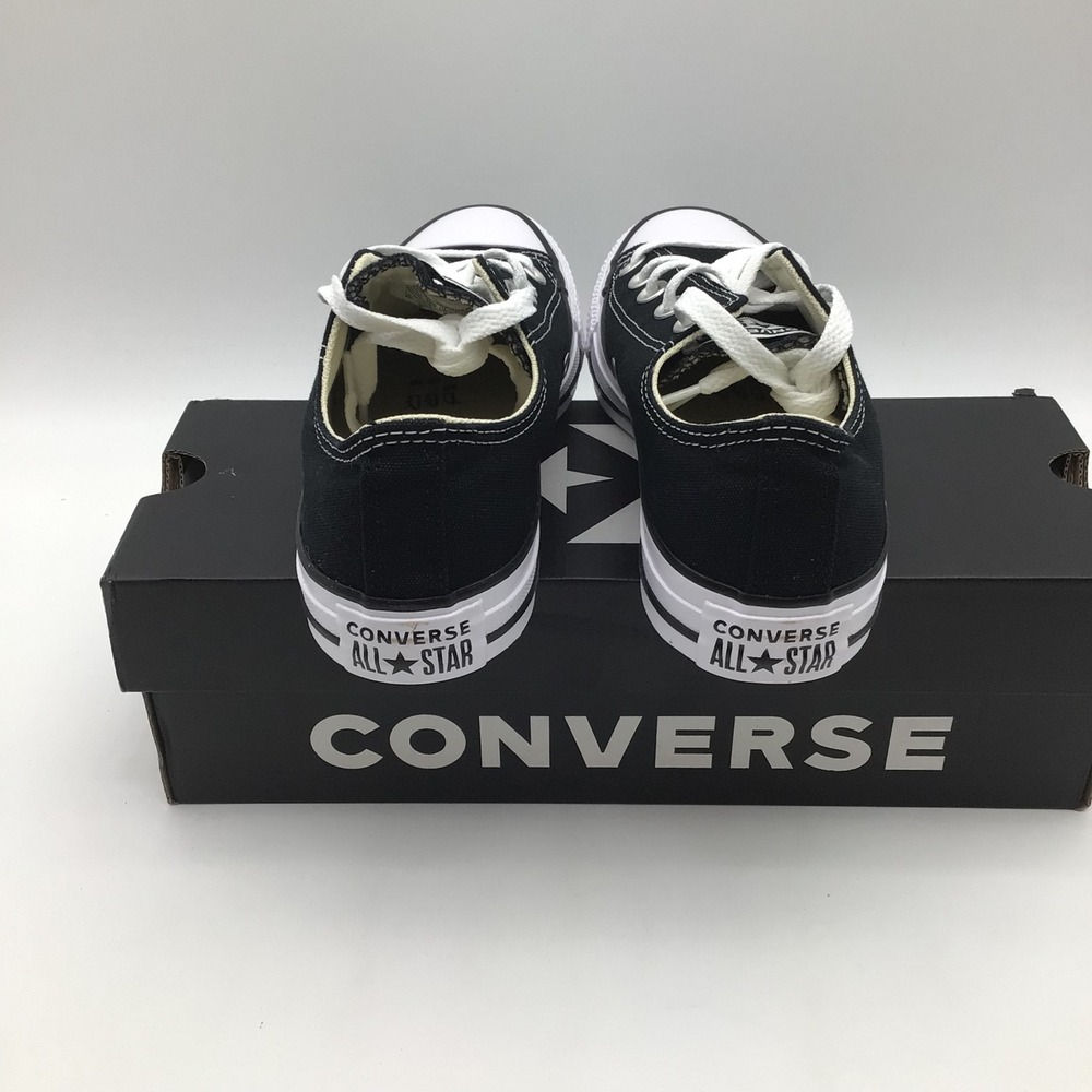 Converse All Star Ox Black White Low Top Sneakers M9166 Mens Size 3.5 NEW - Picture 4 of 7